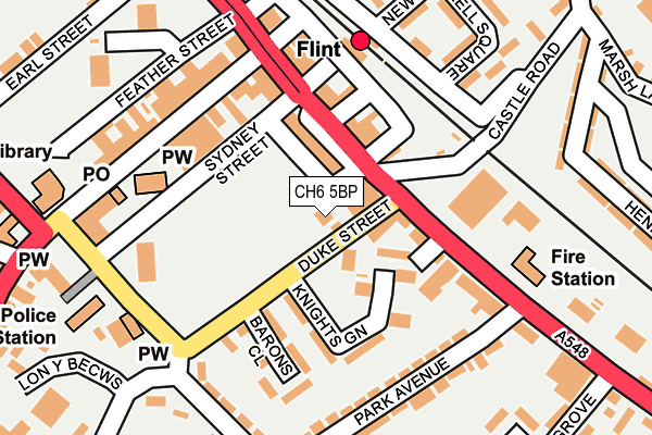 CH6 5BP map - OS OpenMap – Local (Ordnance Survey)