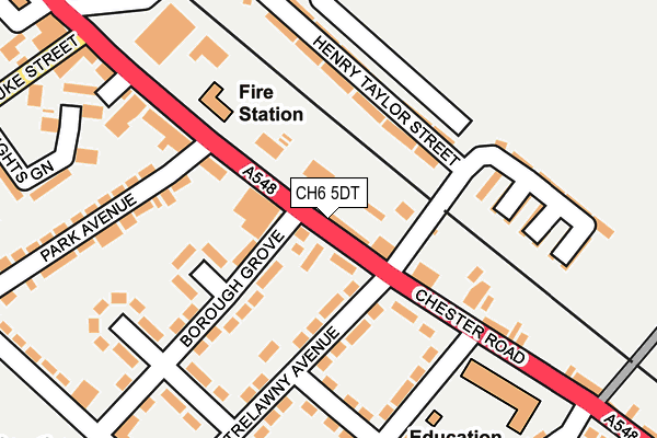 CH6 5DT map - OS OpenMap – Local (Ordnance Survey)