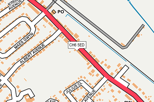 CH6 5ED map - OS OpenMap – Local (Ordnance Survey)