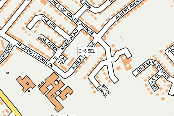 CH6 5EL map - OS OpenMap – Local (Ordnance Survey)