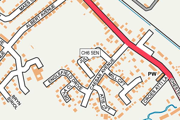 CH6 5EN map - OS OpenMap – Local (Ordnance Survey)