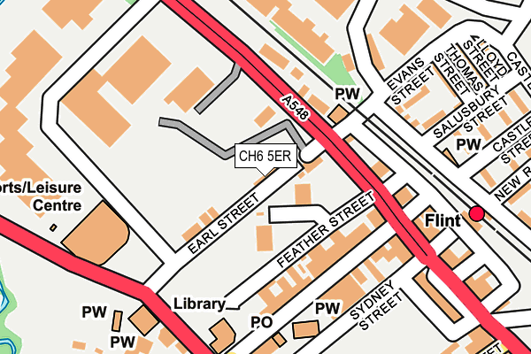 CH6 5ER map - OS OpenMap – Local (Ordnance Survey)