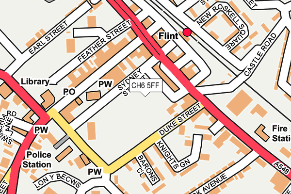 CH6 5FF map - OS OpenMap – Local (Ordnance Survey)
