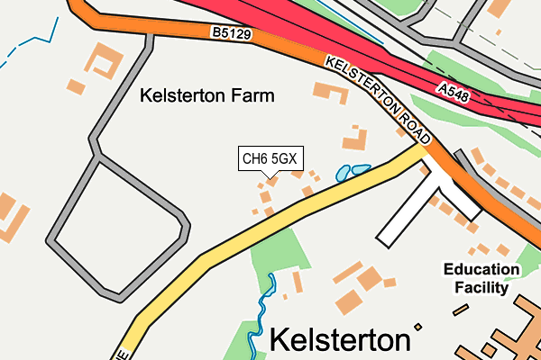 CH6 5GX map - OS OpenMap – Local (Ordnance Survey)