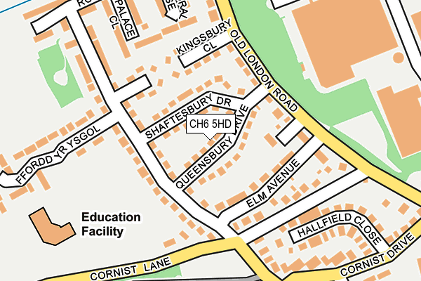 CH6 5HD map - OS OpenMap – Local (Ordnance Survey)