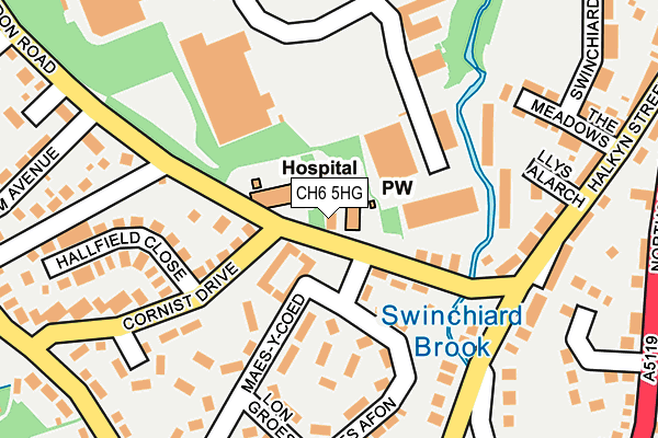 CH6 5HG map - OS OpenMap – Local (Ordnance Survey)