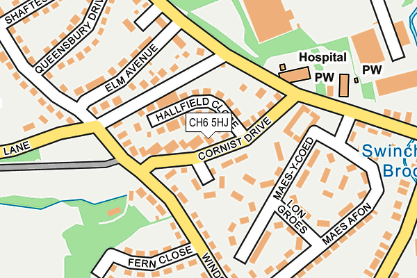 CH6 5HJ map - OS OpenMap – Local (Ordnance Survey)