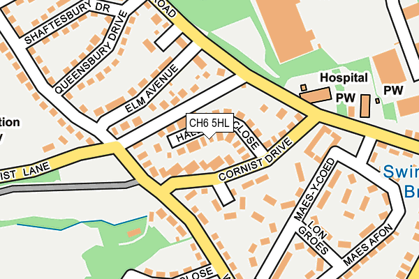 CH6 5HL map - OS OpenMap – Local (Ordnance Survey)