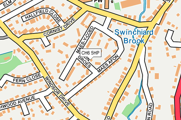 CH6 5HP map - OS OpenMap – Local (Ordnance Survey)