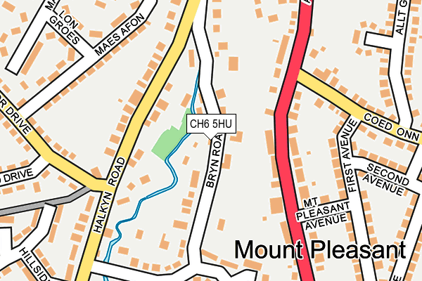 CH6 5HU map - OS OpenMap – Local (Ordnance Survey)