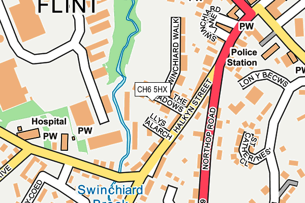 CH6 5HX map - OS OpenMap – Local (Ordnance Survey)