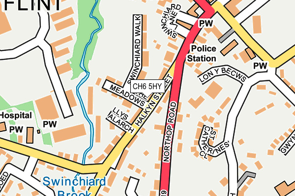 CH6 5HY map - OS OpenMap – Local (Ordnance Survey)