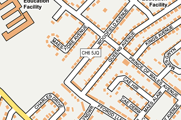 CH6 5JQ map - OS OpenMap – Local (Ordnance Survey)