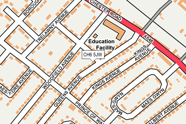 CH6 5JW map - OS OpenMap – Local (Ordnance Survey)