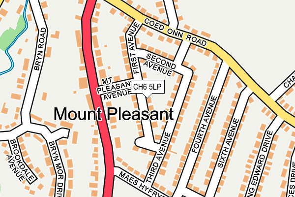 CH6 5LP map - OS OpenMap – Local (Ordnance Survey)