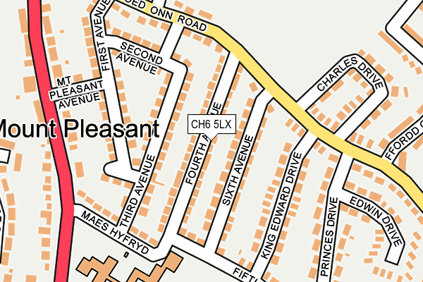 CH6 5LX map - OS OpenMap – Local (Ordnance Survey)