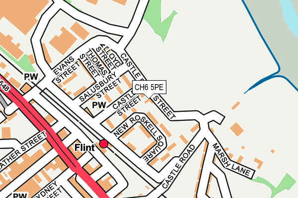 CH6 5PE map - OS OpenMap – Local (Ordnance Survey)