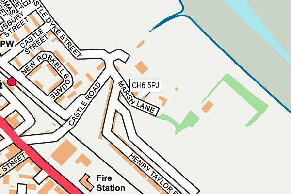 CH6 5PJ map - OS OpenMap – Local (Ordnance Survey)