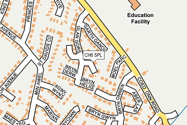 CH6 5PL map - OS OpenMap – Local (Ordnance Survey)