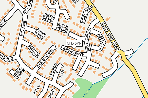 CH6 5PN map - OS OpenMap – Local (Ordnance Survey)