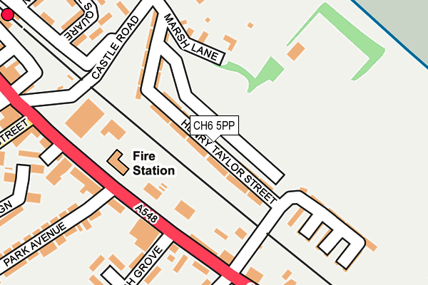 CH6 5PP map - OS OpenMap – Local (Ordnance Survey)