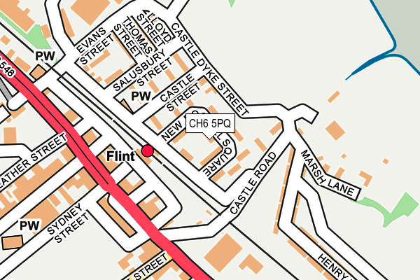 CH6 5PQ map - OS OpenMap – Local (Ordnance Survey)