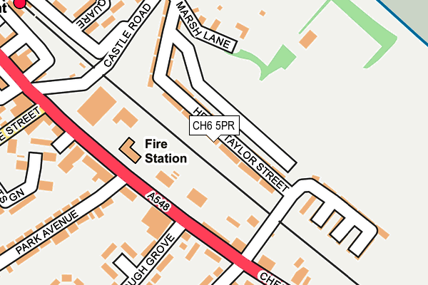 CH6 5PR map - OS OpenMap – Local (Ordnance Survey)