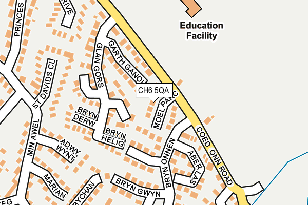 CH6 5QA map - OS OpenMap – Local (Ordnance Survey)