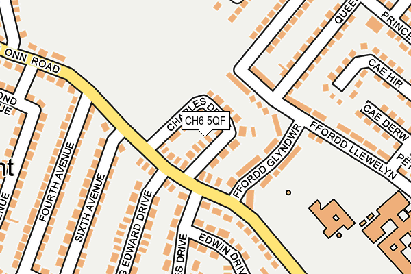CH6 5QF map - OS OpenMap – Local (Ordnance Survey)