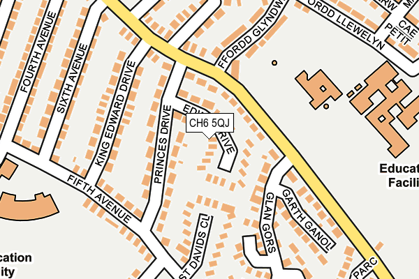 CH6 5QJ map - OS OpenMap – Local (Ordnance Survey)
