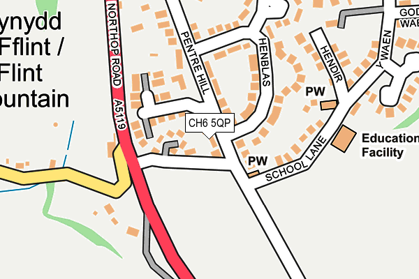 CH6 5QP map - OS OpenMap – Local (Ordnance Survey)