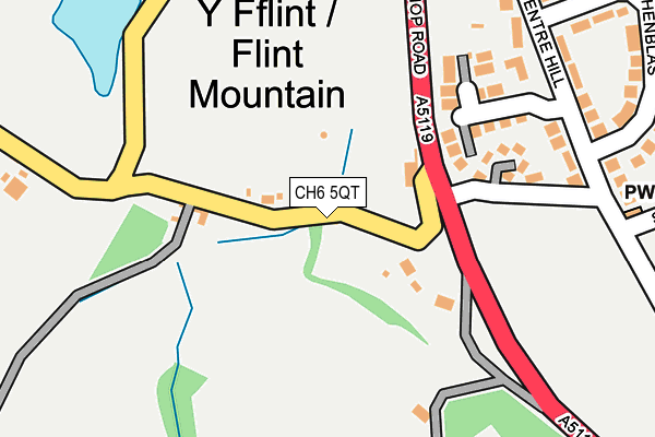 CH6 5QT map - OS OpenMap – Local (Ordnance Survey)