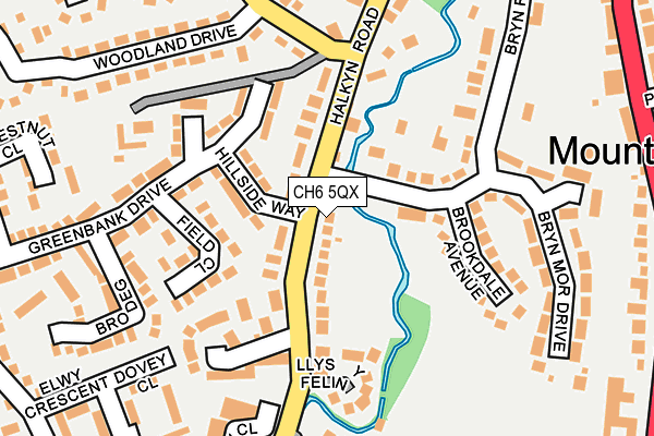 CH6 5QX map - OS OpenMap – Local (Ordnance Survey)