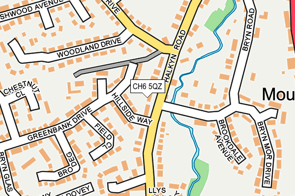 CH6 5QZ map - OS OpenMap – Local (Ordnance Survey)