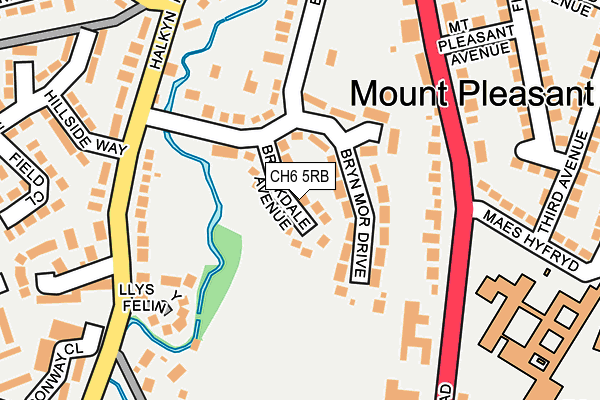 CH6 5RB map - OS OpenMap – Local (Ordnance Survey)