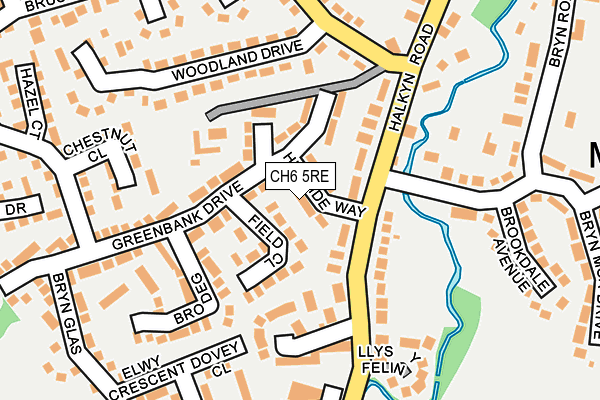 CH6 5RE map - OS OpenMap – Local (Ordnance Survey)