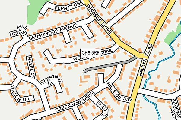 CH6 5RF map - OS OpenMap – Local (Ordnance Survey)