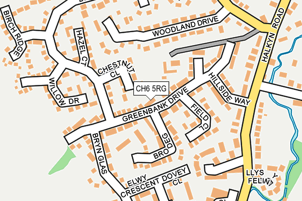 CH6 5RG map - OS OpenMap – Local (Ordnance Survey)