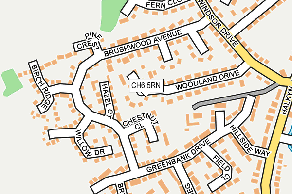 CH6 5RN map - OS OpenMap – Local (Ordnance Survey)