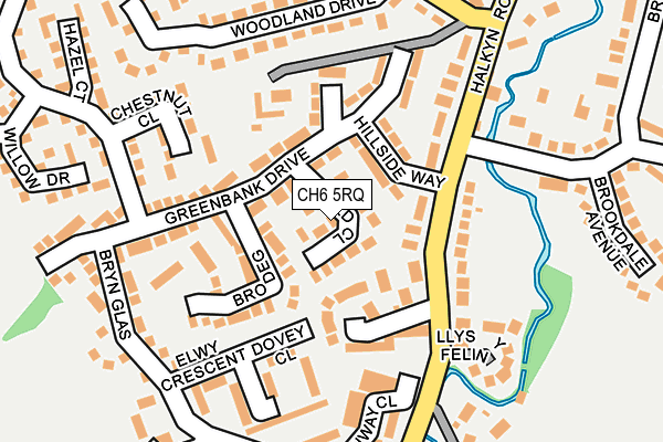 CH6 5RQ map - OS OpenMap – Local (Ordnance Survey)