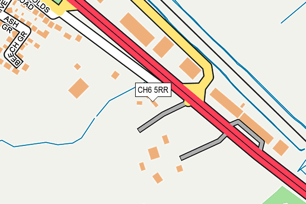 CH6 5RR map - OS OpenMap – Local (Ordnance Survey)