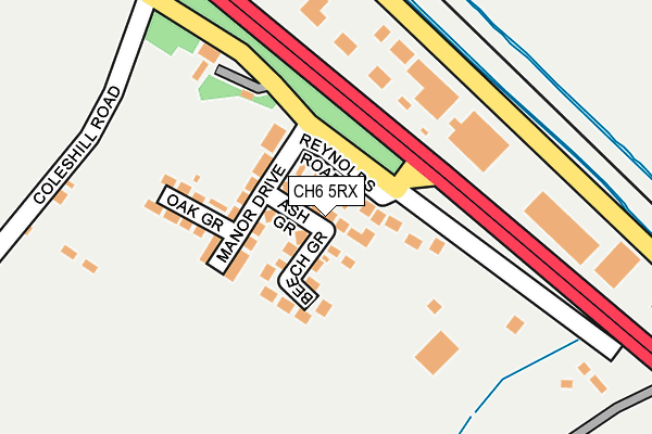 CH6 5RX map - OS OpenMap – Local (Ordnance Survey)