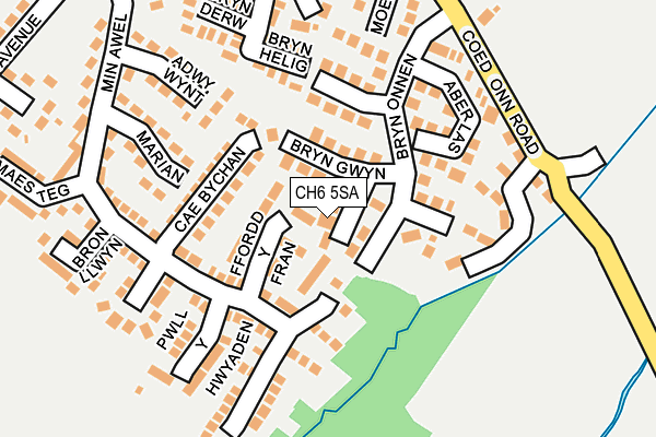 CH6 5SA map - OS OpenMap – Local (Ordnance Survey)