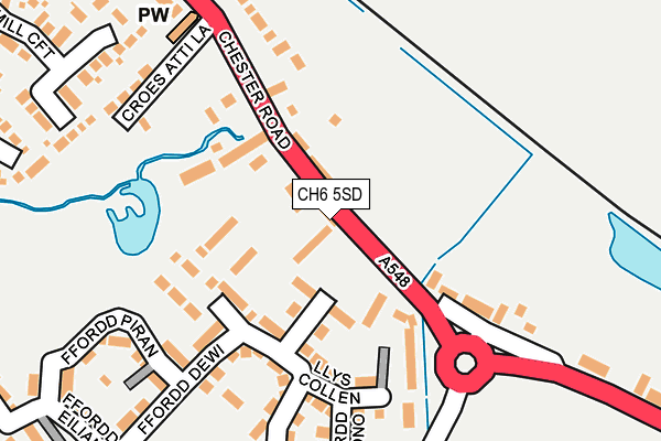 CH6 5SD map - OS OpenMap – Local (Ordnance Survey)