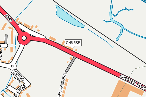 CH6 5SF map - OS OpenMap – Local (Ordnance Survey)