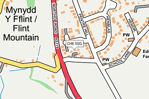 CH6 5SG map - OS OpenMap – Local (Ordnance Survey)