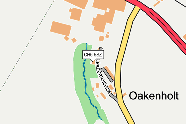 CH6 5SZ map - OS OpenMap – Local (Ordnance Survey)