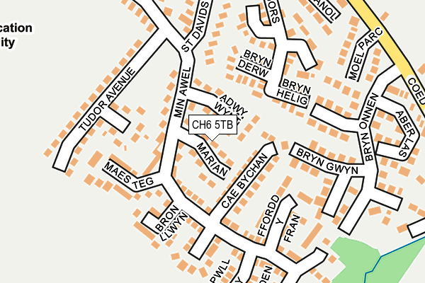 CH6 5TB map - OS OpenMap – Local (Ordnance Survey)