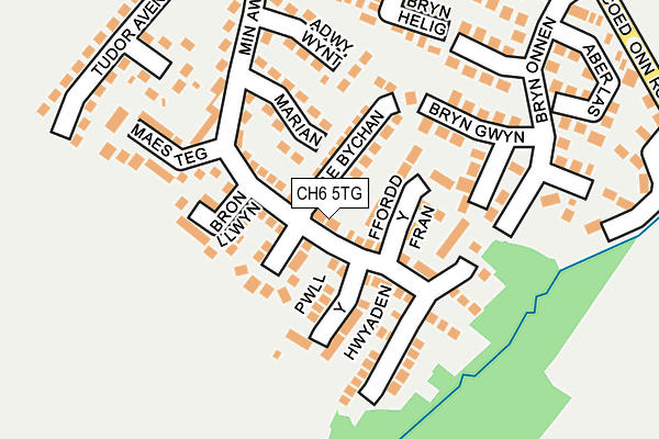 CH6 5TG map - OS OpenMap – Local (Ordnance Survey)