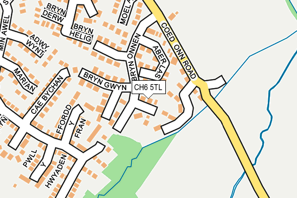 CH6 5TL map - OS OpenMap – Local (Ordnance Survey)
